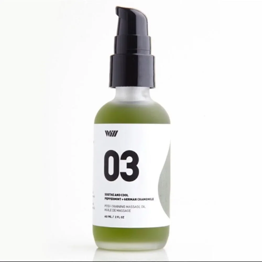Way of Will 03 Soothe & Cool: Massage Oil - Peppermint + German Chamomile NWT